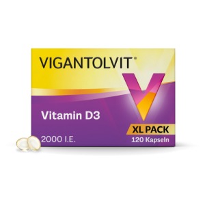 Abbildung: VIGANTOLVIT 2000 I.E. Vitamin D, hochdosiert, 120 St.