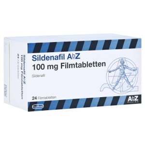 Abbildung: Sildenafil AbZ 100 mg Filmtabletten, 24 St.