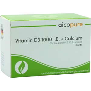 Vitamin D3 1.000 I.E.+Calcium Kapseln 120 St