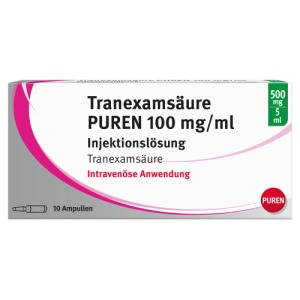 TRANEXAMSÄURE PUREN 100 mg/ml Injektionslösung 10X5 ml