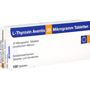 Abbildung: L-thyroxin Aventis 25 µg Tabletten, 100 St.