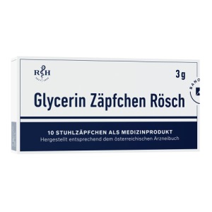 Abbildung: Glycerin Zäpfchen Rösch 3g, 10 St.