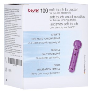 Abbildung: Beurer Lanzetten soft touch 33 G f.Blutz, 100 St.