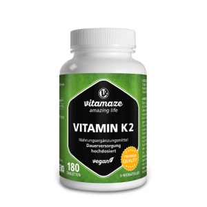 Abbildung: Vitamin K2 200 µg hochdosiert vegan, 180 St.