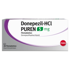 Abbildung: Donepezil-hcl Puren 5 mg Filmtabletten, 28 St.