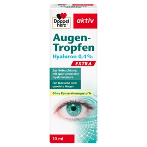 Abbildung: Doppelherz Augen-Tropfen Hyaluron 0,4% Extra, 10 ml