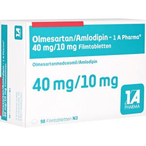 Olmesartan/amlodipin 1A Pharma 40 mg/10, 98 St.