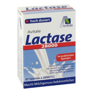 Abbildung: Lactase 28.000 FCC Tabletten im Spender, 80 St.