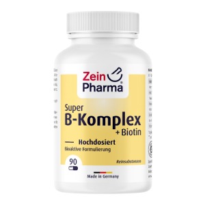 Abbildung: Vitamin B Komplex Kapseln hochdosiert + Biotin, 90 St.