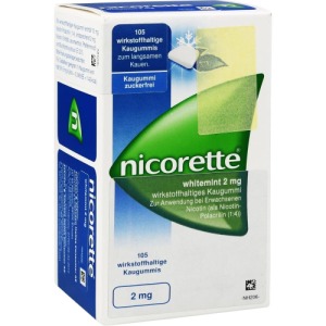 Nicorette Kaugummi 2 mg whitemint (Reimport)