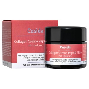 Abbildung: Casida Collagen Creme Peptid Filler + Hyaluron, 50 ml