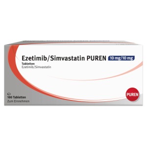 EZETIMIB/Simvastatin PUREN 10 mg/10 mg Tabletten 100 St