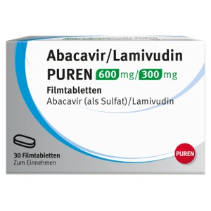 ABACAVIR/Lamivudin PUREN 600 mg/300 mg Filmtabl. 30 St