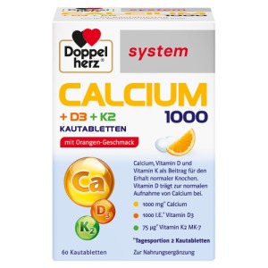 Abbildung: Doppelherz system Calcium 1000+D3+K2, 60 St.