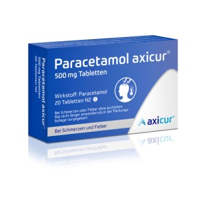 Abbildung: Paracetamol axicur 500 mg, 20 St.