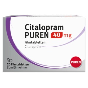 Citalopram Puren 40 mg Filmtabletten 20 St