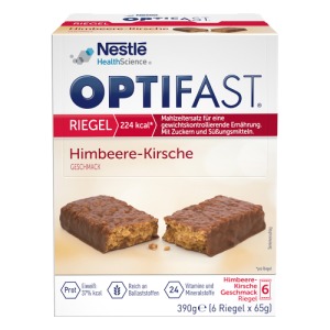 Abbildung: OPTIFAST Riegel Himbeere-Kirsche, 6 x 65 g
