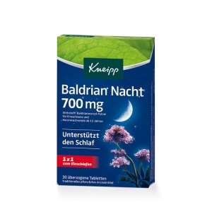 Abbildung: Kneipp Baldrian Nacht 700 mg, 30 St.