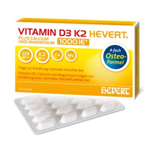 Abbildung: Vitamin D3 K2 Hevert plus Calcium und Magnesium, 60 St.