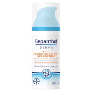 Abbildung: Bepanthol® DERMA Feuchtigkeitsspendende Gesichtscreme mit LSF 25, 50 ml Pumpflasche, 1 x 50 ml
