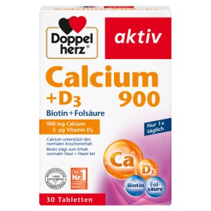 Abbildung: Doppelherz Calcium 900 + D3, 30 St.