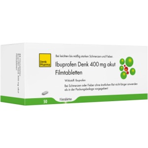 Abbildung: Ibuprofen Denk 400 mg akut Filmtabletten, 50 St.