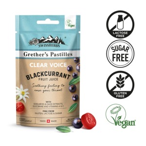 Grether's Swissherbs Clear Voice Blackcurrant 45 g