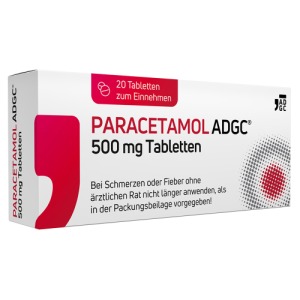 Abbildung: Paracetamol ADGC 500 mg Tabletten, 20 St.