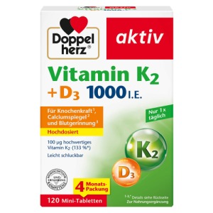 Doppelherz Vitamin K2 + D3 1000 I.E.