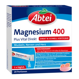 Abtei Magnesium 400 Plus Vital Direkt Gr