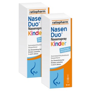 NasenDuo Nasenspray Kinder ratiopharm 2X10 ml
