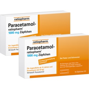 Paracetamol ratiopharm 1.000 mg, 2 x 10 St.