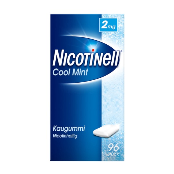 Nicotinell Kaugummi Cool Mint 2 mg 96 Stück