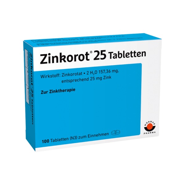 Zinkorot 25 Tabletten – 100 Stück