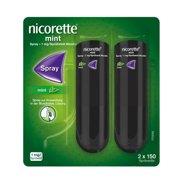 Nicorette Mint Spray 1 mg / Sprühstoß – 2 Stück