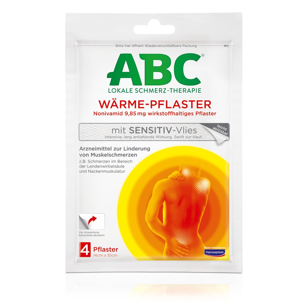 Hansaplast med ABC Wärme-Pflaster mit Sensitiv-Vlies