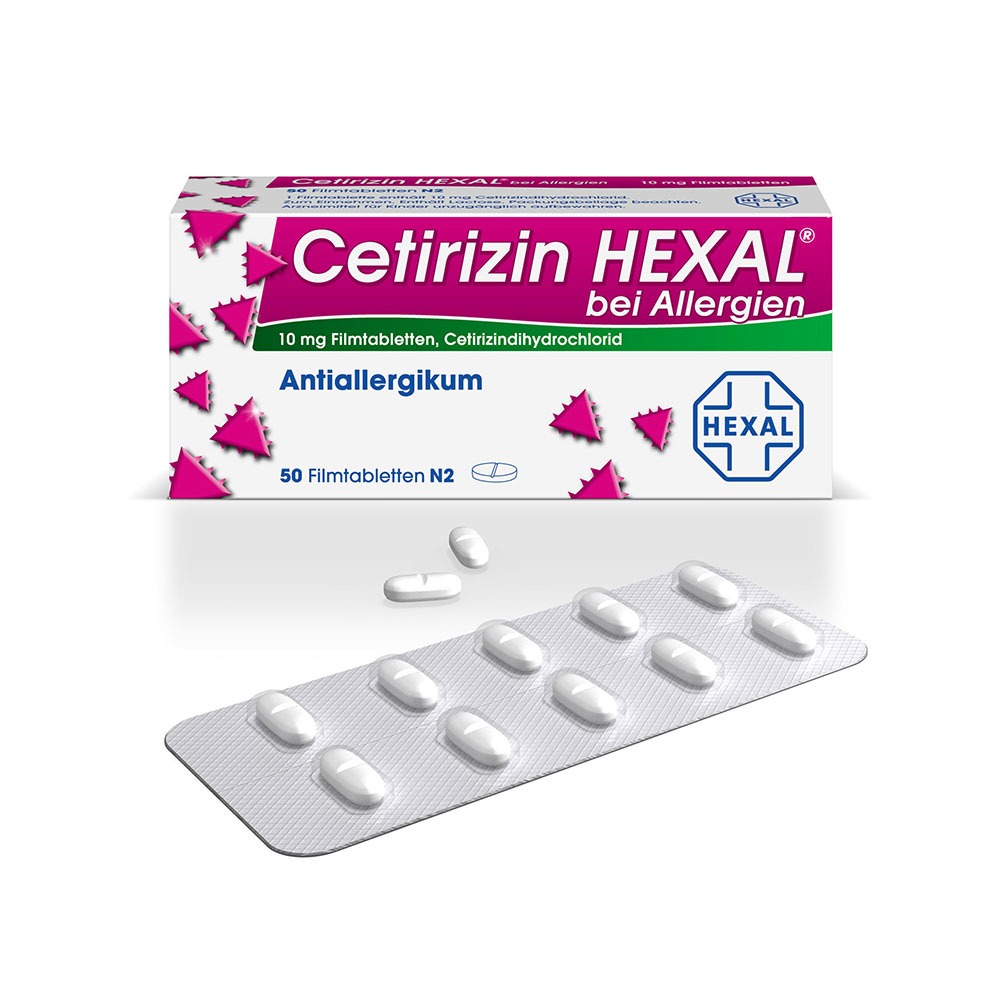 Cetirizin HEXAL bei Allergien 50 St
