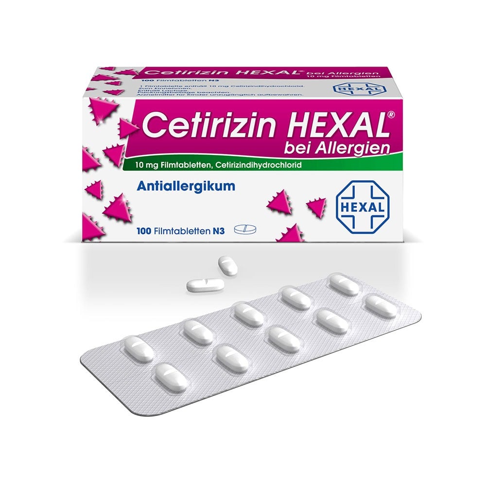 Cetirizin HEXAL bei Allergien 100 St