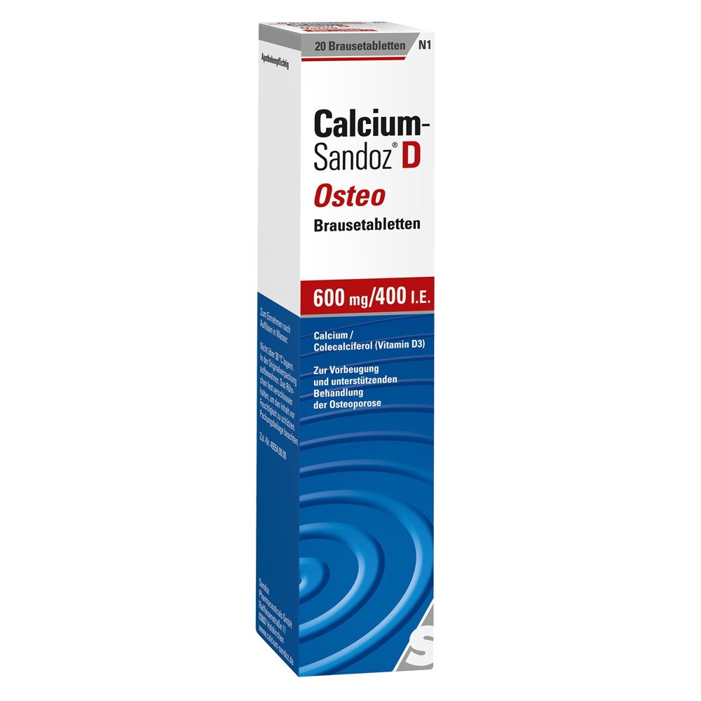 Calcium Sandoz D Osteo 600 mg/400 I.E. 20  St