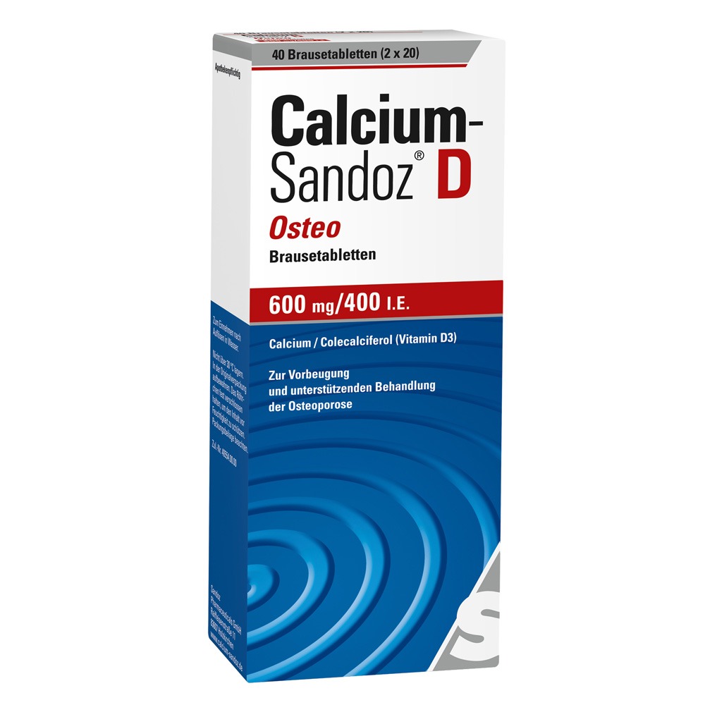 Calcium Sandoz D Osteo 600 mg/400 I.E. 40  St