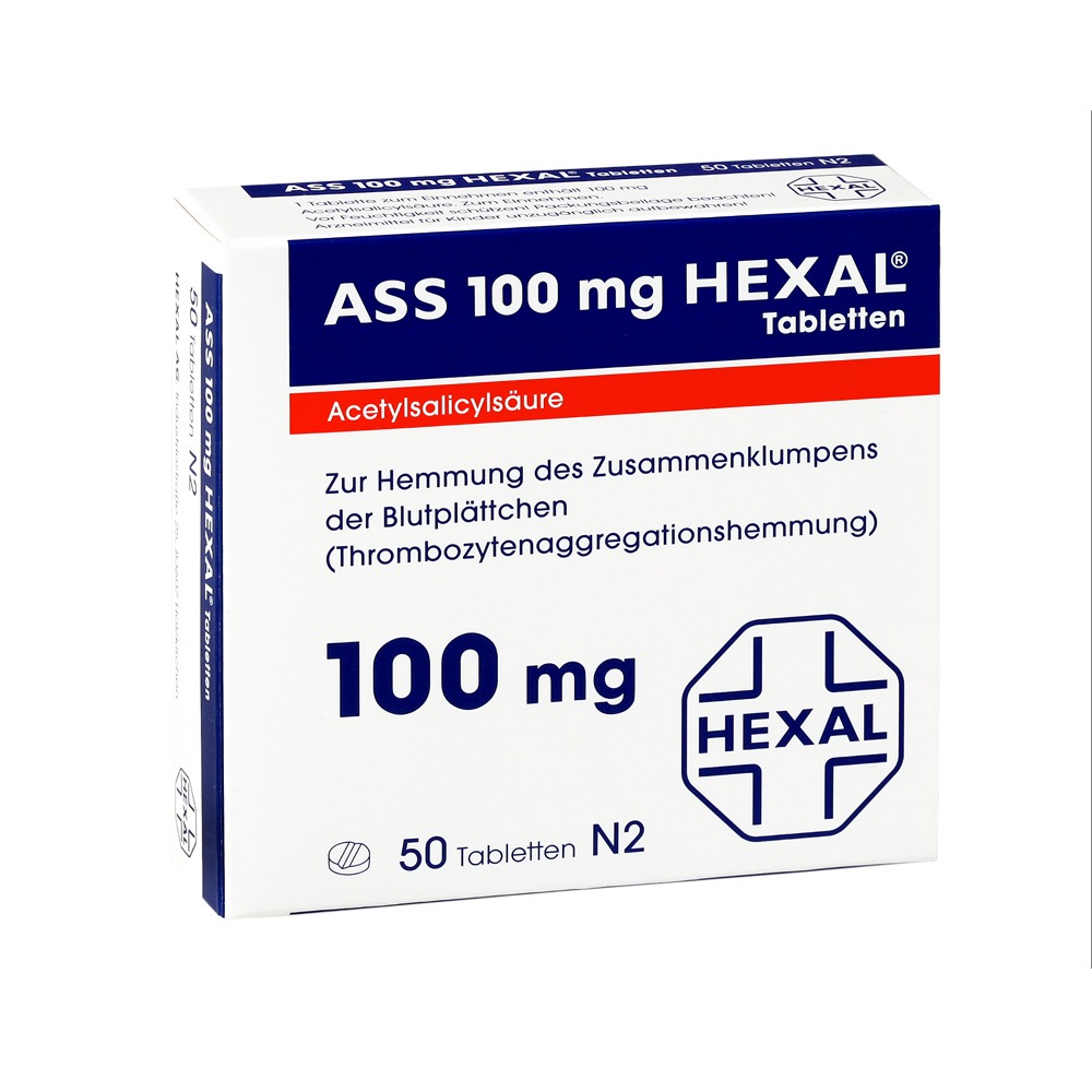 ASS 100 mg HEXAL 50  St