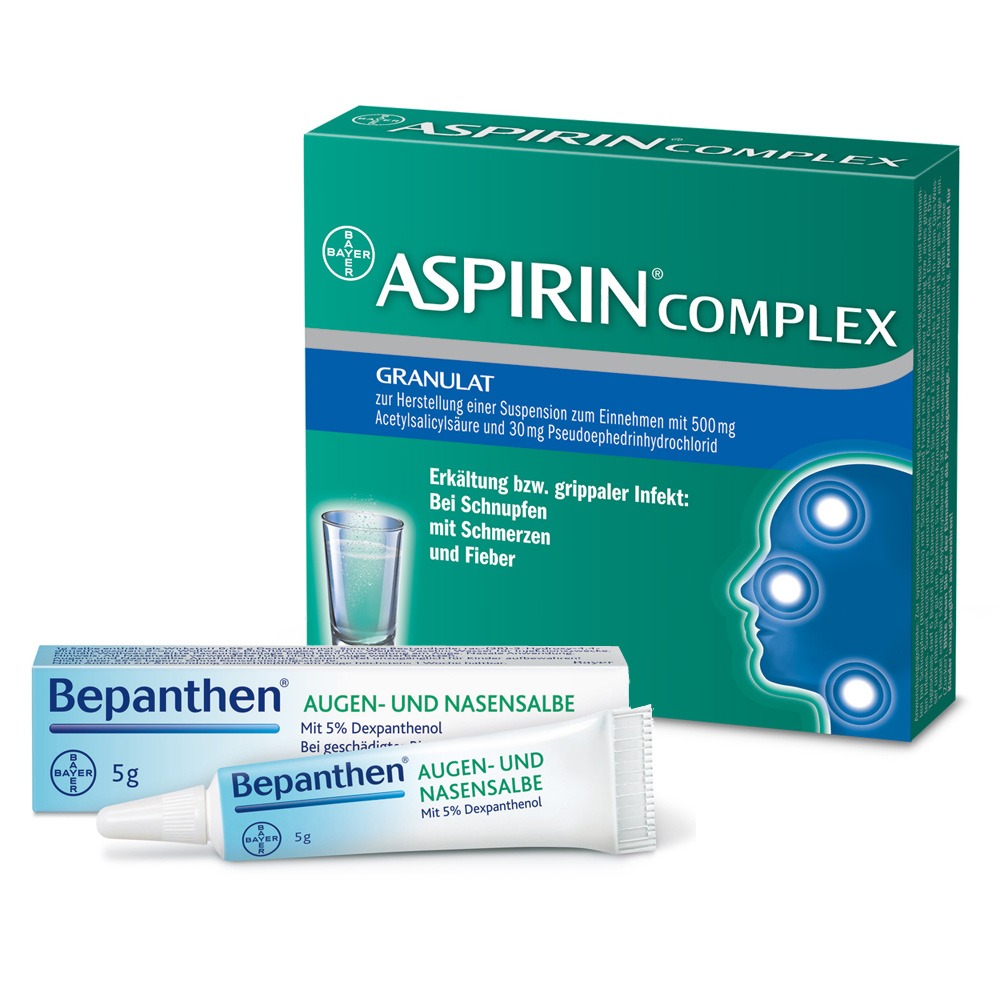 Erkältungsset Aspirin Complex + Bepanthen Augen- und Nasensalbe  St
