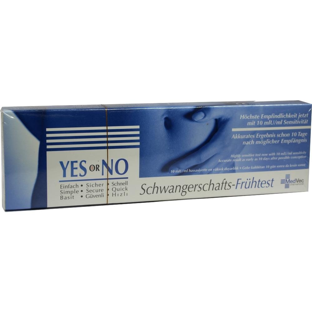 YES OR NO HCG 10 mlU Schwangerschaftsfrühtest 1  St