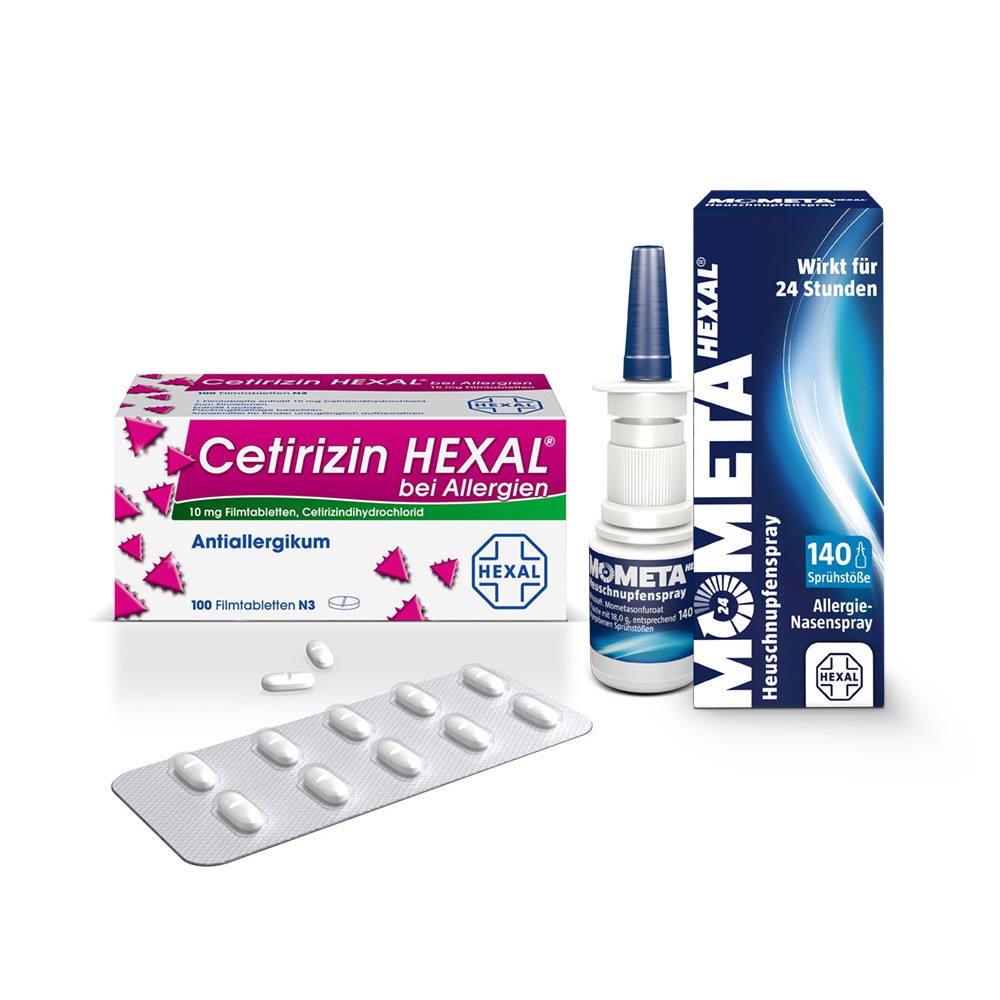 Allergie-Set Hexal Cetirizin HEXAL bei Allergien + MometaHEXAL Heuschnupfenspray 0 St