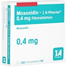 Moxonidin-1a Pharma 0 4 mg Filmtabletten