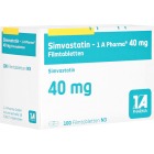 Simvastatin-1a Pharma 40 mg Filmtablette