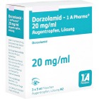 Dorzolamid-1a Pharma 20 mg/ml Augentropf