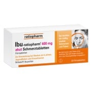 Produktabbildung: IBU ratiopharm 400 mg akut Schmerztabletten