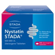 Produktabbildung: Nystatin STADA 500.000 I.E. überzogene Tabletten bei Pilzerkrankungen