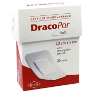 Produktabbildung: Dracopor Wundverband 5x7,2 cm steril